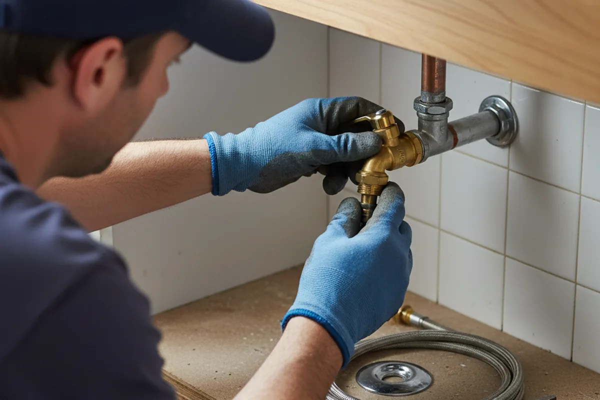 Shutoff valve and fitting work during Faucet and Fixture Repair in Cedarhurst